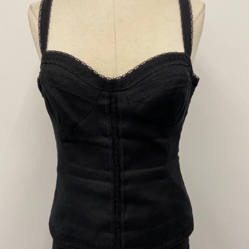 Black bustier corset top BCBG Maxazria small